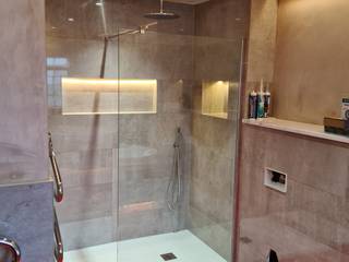 En Suite Bathroom Lighting, LiteTile Ltd LiteTile Ltd Banheiros modernos