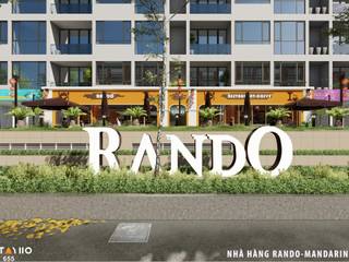 Thiết kế nội thất nhà hàng Rando – Mandarin Garden, Cầu Giấy, Hà Nội, Xưởng Nội Thất Tây Hồ Xưởng Nội Thất Tây Hồ Comedores de estilo rural