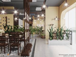 Thiết kế nội thất nhà hàng Rando – Mandarin Garden, Cầu Giấy, Hà Nội, Xưởng Nội Thất Tây Hồ Xưởng Nội Thất Tây Hồ Comedores de estilo rural
