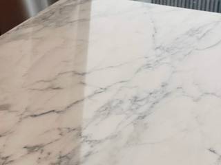 Столик приставной из белого мрамора , Newforge-msk Newforge-msk Living room Marble