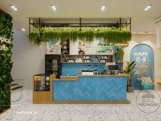 Thiết kế quán cafe phong cách Tropical đẹp sang tại HCM, NEOHouse NEOHouse