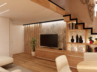 Casa Alpina, Idea Design Factory Idea Design Factory Modern living room