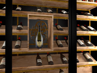 Garrafeira 3 temperaturas, Volo Vinis Volo Vinis Industrial style wine cellar
