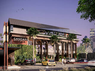 Mixed-Use Building Gandaria, Putri Bali Design (PBD) Putri Bali Design (PBD) Front yard Brown