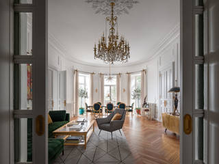 Fine plaiting, Design Studio Yuriy Zimenko Design Studio Yuriy Zimenko Classic style living room Solid Wood White