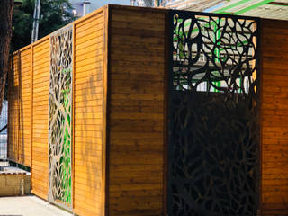 AKSA AKRİLİK KİMYA SANAYİ Kantin bölgesi , konseptDE Peyzaj Fidancılık Tic. Ltd. Şti. konseptDE Peyzaj Fidancılık Tic. Ltd. Şti. Modern Garden Wood Wood effect