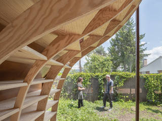 casa de madera, MuDD architects MuDD architects Scandinavian style study/office