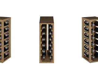 Modular 12 Bottle Rack garrafeiras.pt Wine cellar Wood Wood effect garrafeiras, adega, estantes, armazenamento