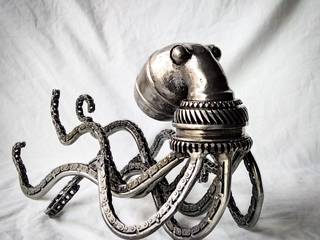 Steampunk metal octopus, saweldart saweldart Otros espacios Hierro/Acero