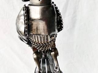 Steampunk Eulen-Skulptur, saweldart saweldart Otros espacios Hierro/Acero