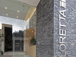 Edificio Loretta, BCA Taller de Diseño BCA Taller de Diseño Minimalistyczny korytarz, przedpokój i schody