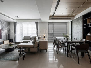 臺邦建設 │ 上閑悅, SING萬寶隆空間設計 SING萬寶隆空間設計 Modern Living Room