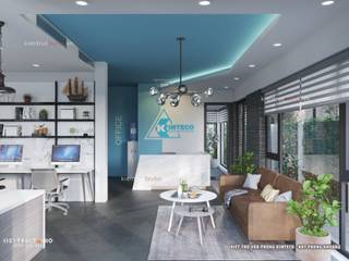 Thiết kế nội thất văn phòng Kimteco - Văn phòng xanh, không gian mở, Xưởng Nội Thất Tây Hồ Xưởng Nội Thất Tây Hồ Modern study/office
