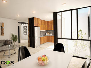 CASA PL, DOS Arquitectura y construcción DOS Arquitectura y construcción Modern kitchen