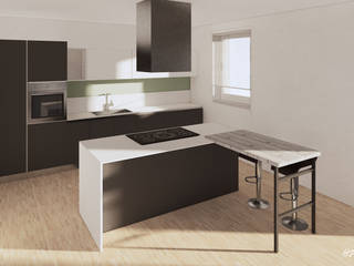Progettazione nuova cucina, Studio HAUS Studio HAUS Moderne keukens