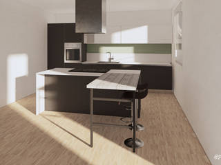 Progettazione nuova cucina, Studio HAUS Studio HAUS ห้องครัว