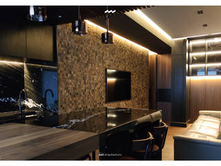 CHROMA Departamento, Well Arquitectura Well Arquitectura Built-in kitchens Granite