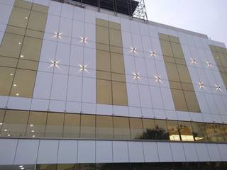 Front Elevation commercial Building Hyderabad, NEW AGE ARCHITECTURAL SYSTEMS. NEW AGE ARCHITECTURAL SYSTEMS. 商业空间