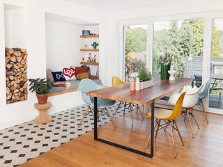 Farbenfroher Essbereich, Designservice+ Designservice+ Modern dining room