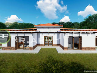 de estilo colonial por RR Arquitecto, Colonial