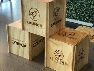 Merchandising Launch Coworking, Entorno Estudios Entorno Estudios Commercial spaces Wood Wood effect