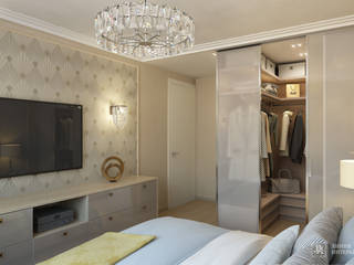 Дизайн спальни в неоклассическом стиле , Студия дизайна "Линия интерьера" Студия дизайна 'Линия интерьера' Eclectic style bedroom