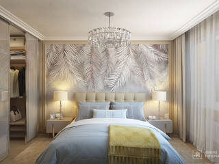 Дизайн спальни в неоклассическом стиле , Студия дизайна "Линия интерьера" Студия дизайна 'Линия интерьера' Eclectic style bedroom