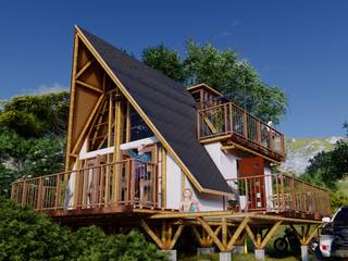 Casa UZE V, IMZA Arquitectura IMZA Arquitectura Casas ecológicas Bambú Verde