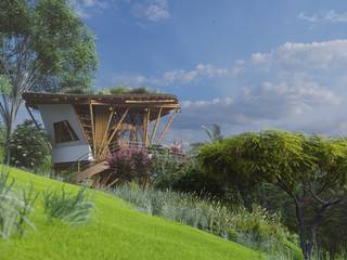 Cabaña GUE III, IMZA Arquitectura IMZA Arquitectura Casas passivas Bambu Verde