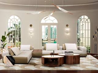 Ideias de Iluminação de Luxo, DelightFULL DelightFULL Modern living room