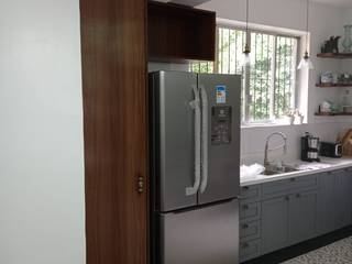 Reforma de cozinha em casa no Alto da Boa Vista - Rio de Janeiro, Margareth Salles Margareth Salles Unit dapur MDF