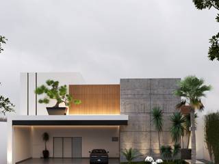 FACHADA RESIDENCIA LOMAS, RJ Arquitectos RJ Arquitectos Willa