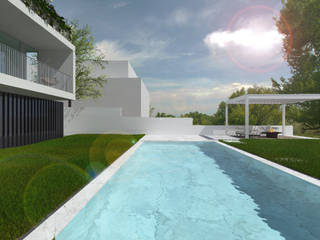 Terrace house, Daniel Antunes Daniel Antunes Piscinas de jardim