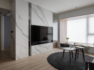 新北永和張宅案, 泱禾設計 泱禾設計 Modern living room