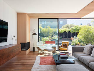 Modern Inversion, Klopf Architecture Klopf Architecture Modern living room