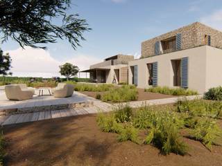 VIVIENDA UNIFAMILIAR SOSTENIBLE EN ALICANTE, Arquitectura Sostenible e Interiorismo | a-nat Arquitectura Sostenible e Interiorismo | a-nat Passivhaus Beige