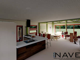 Vivienda Unifamiliar 139 m2. Los Cristales, Curicó., Nave + Arquitectura & Modelación Paramétrica Nave + Arquitectura & Modelación Paramétrica Kitchen