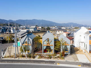 分棟の家, HAMADA DESIGN HAMADA DESIGN Casas de madera