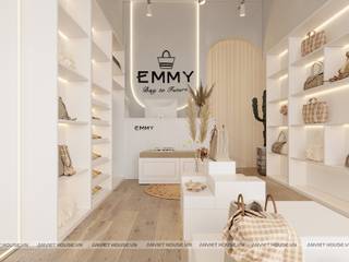 Dự án shop túi xách Emmy, Anviethouse Anviethouse Espaces commerciaux Contreplaqué