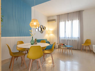 “Atmosfera Salento” da laboratorio ortodontico a casa vacanze, Anna Leone Architetto Home Stager Anna Leone Architetto Home Stager Living room Turquoise