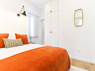 Renovação Interiores e Decoração em apartamentos pequenos, LOFT . DESIGN HOME STAGING LOFT . DESIGN HOME STAGING Modern style bedroom