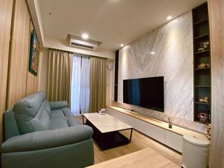 兩房一廳清新木質美宅, 德川名廚 x 系統家具 德川名廚 x 系統家具 Living room