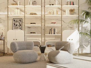 Entre na encantadora casa de Carlo Donati em Saint Tropez, Essential Home Essential Home Moderne Wohnzimmer