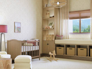 Quarto de Bebé Feminino, Sofia Martins Interiores Sofia Martins Interiores Dormitorios infantiles de estilo clásico