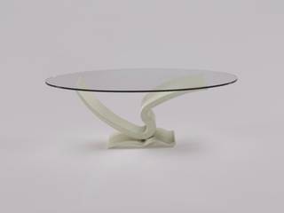 Tavolino da salotto Ermes, DABLEC di Tiziano Moletta DABLEC di Tiziano Moletta Moderne Wohnzimmer Kunststoff Beige
