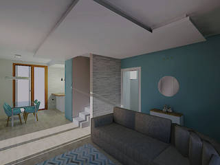 Progetto di ristrutturazione di una villa unifamiliare a Varese , Angela Archinà Progettazione & Interior Design Angela Archinà Progettazione & Interior Design Soggiorno moderno