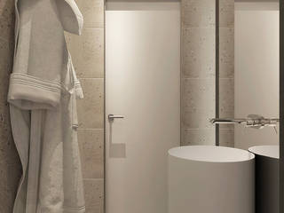 Апартаменты в “ЖК Симфония Нижнего”, Мастерская дизайна Welcome Studio Мастерская дизайна Welcome Studio Minimalist style bathroom