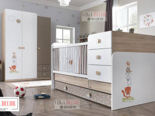 CAMA CUNA FUNCIONALES , VOGA DECOR VOGA DECOR Minimalist nursery/kids room Chipboard