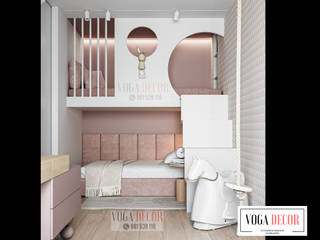 CAMAROTES PARA NIÑAS ESTILO MINIMALISTA, VOGA DECOR VOGA DECOR Minimalist bedroom Chipboard