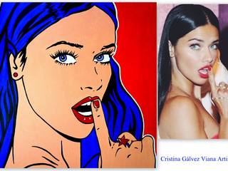 Cuadro estilo POP ART original pintado a mano en acrílico sobre lienzo, CUADROS POR ENCARGO CRISTINA GALVEZ POP ART CUADROS POR ENCARGO CRISTINA GALVEZ POP ART 다른 방